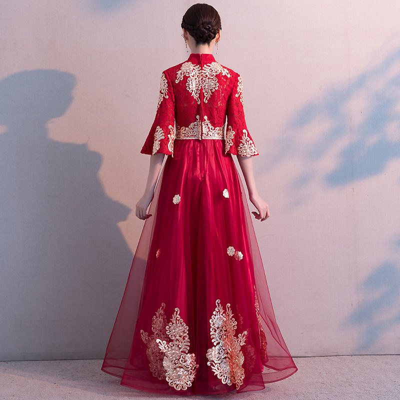 Robe de soirée      manchon de cloche - Ref 3210053 Image 5