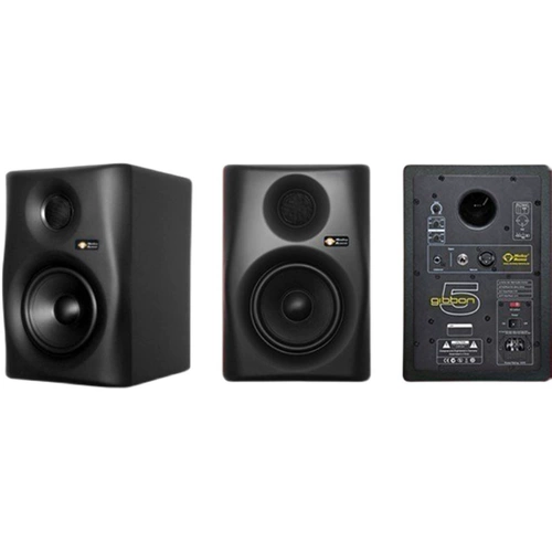 Обезьяна банана/банановой обезьяны Gibbon 5/8 возле поля с динамиками для прослушивания источника [Cool Audio]