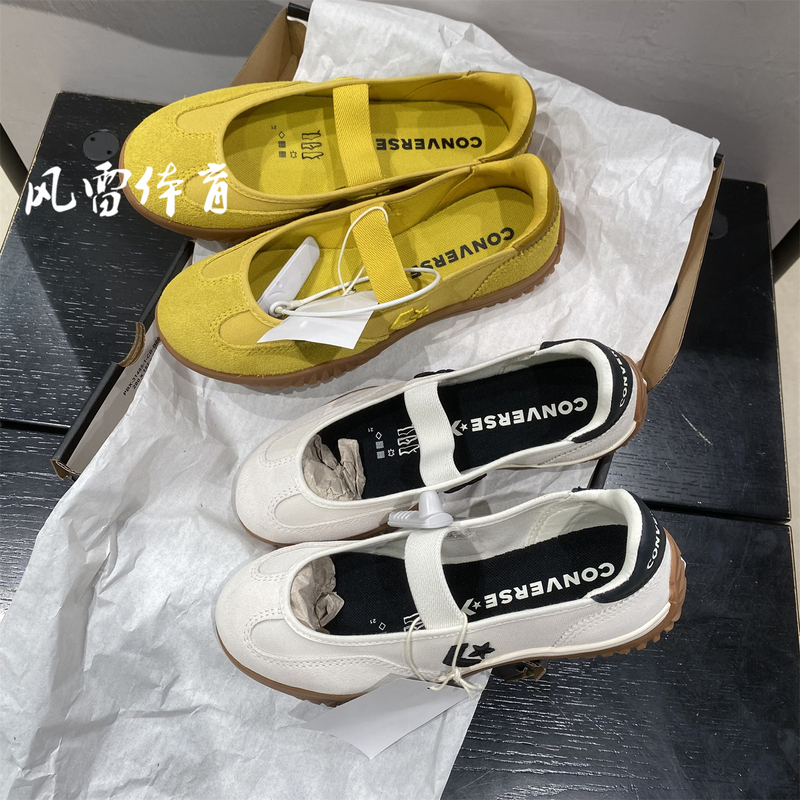 Converse Run Star Trainer Mary Jane Meteor A16250C Ballet Shoes A17030C Trendy Canvas Shoes