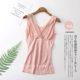 Mùa thu và mùa đông ren bó sát cổ chữ V hỗ trợ vòng eo bụng bên trong thân áo corset modal vest nữ