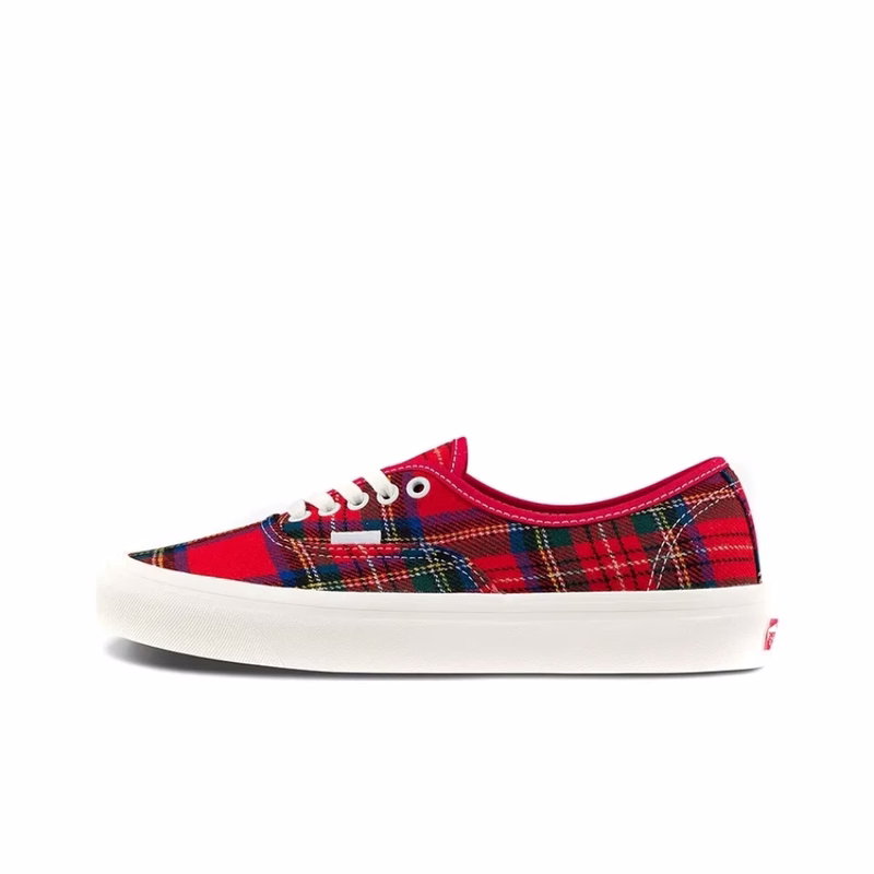 Vans Authentic44 Classic Scottish Plaid Sneakers for Couples Retro Casual Canvas Shoes Vans Authentic44 Classic Scottish Plaid Sneakers for Couples Retro Casual Canvas Shoes