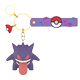 ຈຸດຫຼິ້ນທີ່ແທ້ຈິງຂອງ Pokémon Keychain Gengar Pikachu Jigglypuff Anime ກາຕູນຫ້ອຍໂຮງຮຽນຫ້ອຍ buckle