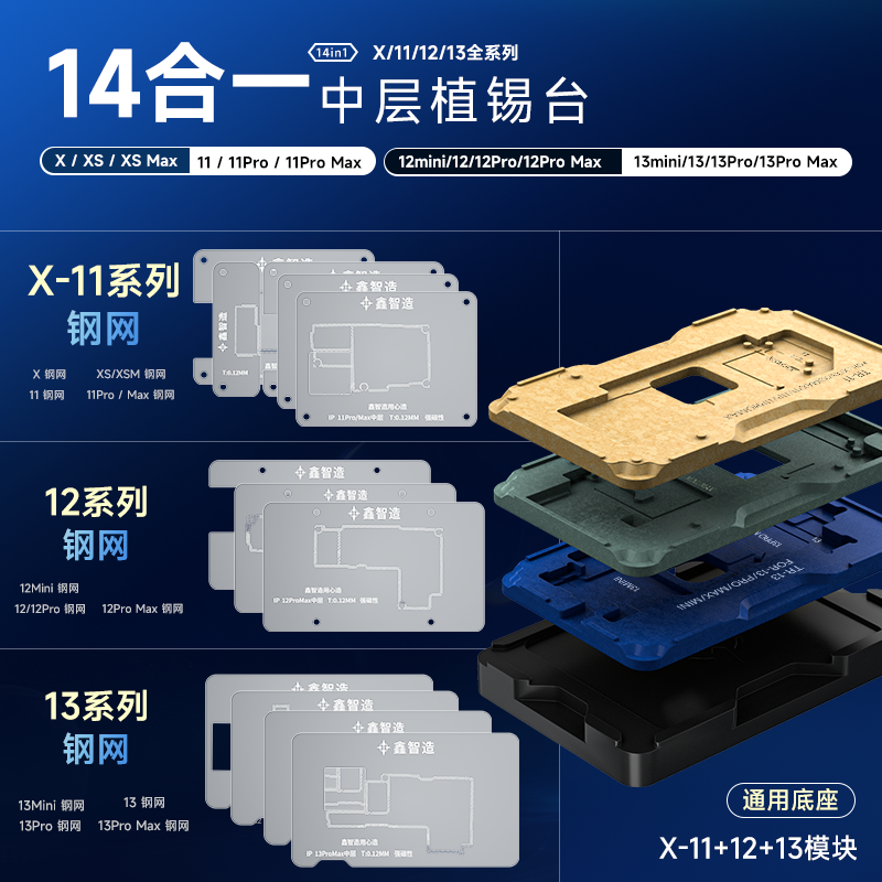 Xin Zhizochiostomi Sitai TR-14in1 Magnetic base synthetic stone positioning plate X-13ProMax implanter Siemnet