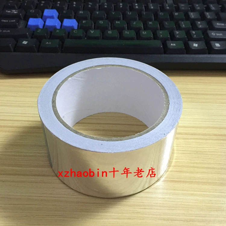 Băng keo nhôm dày Chống thấm và chịu nhiệt Lá thiếc nhiệt độ cao 2cm 5cm Bảo vệ bức xạ Bảo vệ Sửa chữa chống rò rỉ