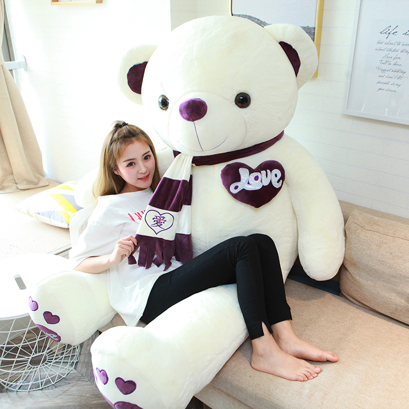 cute girl with teddy