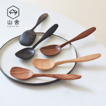 Mountain Sheer -- Rice Spoon solid wood No wax No wax Home Long handle Rice Spoon Creative Meal Spoon Soup Spoon Spoon Honey Spoon