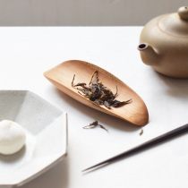 Mountain Shea -- Lotus Leaf Tea Then Original Handmade Tea Spoon Wooden Tea Lotus Tea Track Zero Deserve Tea Shovel