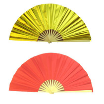 Double-sided two-color Mulan gold and silver fan Mulan fan Tai Chi fan Kung Fu fan sound Fan Performance fan Ying Meifeng teacher with fan