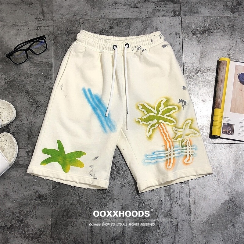Spring and Summer Trendy Brand Palm Angel Elastic Loose Cotton Shorts Sports Beach Unisex Angel Cargo Pants