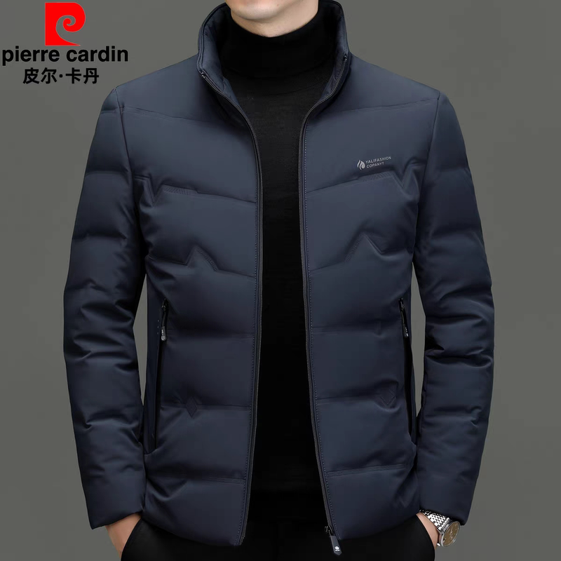 Pierre Cardin Men's Short down Jacket Winter New Lightweight Goose down Jacket Warm and Thickened Genuine Men's Jacket