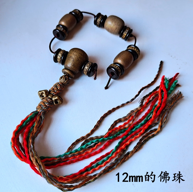 Retro DIY composition kit brass making old Tibetan text playing Buddha Buddha Accessories Brass Tee Buddha head flow Su