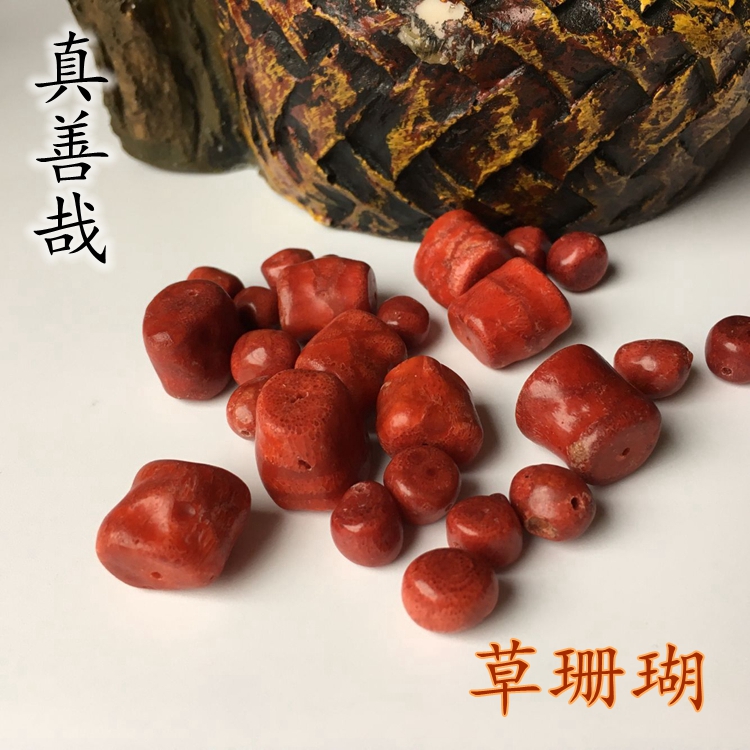 With the shape natural grass coral loose beads bracelet hand wring DIY accessories spacer beads top beads waist beads red coral