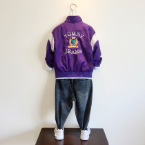 Spring Autumn Season Han Edition Boys Short clips Kick-shirt boys casual jacket blouses CUHK childrens clothes zipped zipped shirts baseball uniforms