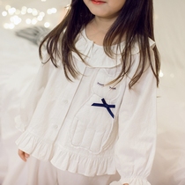 019 Spring Autumn New Girls Home Suits Suit Children Cute Sleeping Clothes Han Edition Danso Kids Long Pants