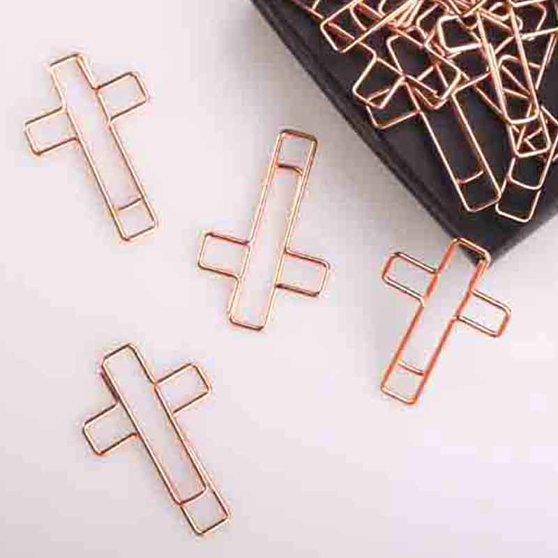 Cross Rose Gold Back Tattoo Metal Pin Metal Pin Creative Cute Magnetic Back Tattoo Needle Containing Stationery Back Tattoo Needle