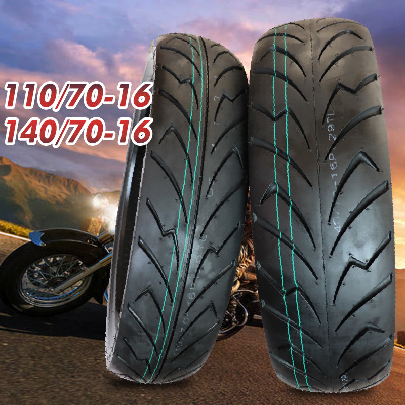Wear-resistant 16 inch electric motorcycle tire 110 140 70-16 motorcycle sports car tire 140-70-16 vacuum tire