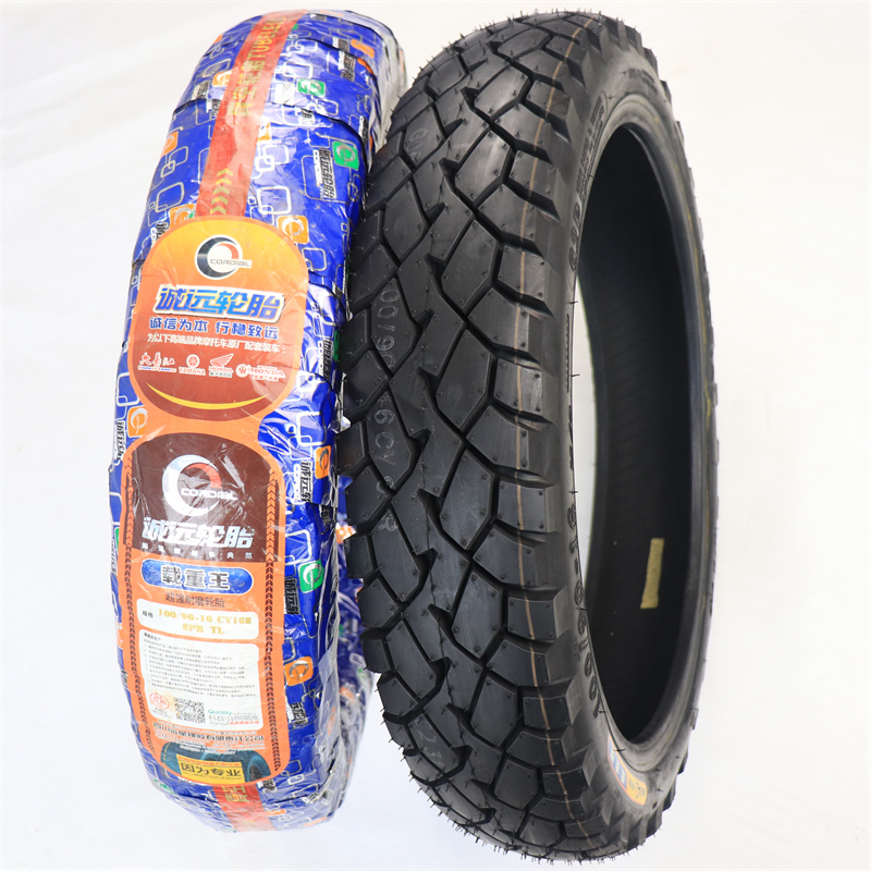 Chengyuan tire 8 layers 100 90-16 vacuum tire locomotive tire 100 90-16 thick wear-resistant