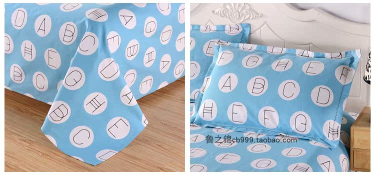 Phim hoạt hình bông vải đơn mảnh dày 100% cotton trẻ em học sinh đơn đôi vải thô mat 1,8m giường - Khăn trải giường thảm trải giường mùa hè