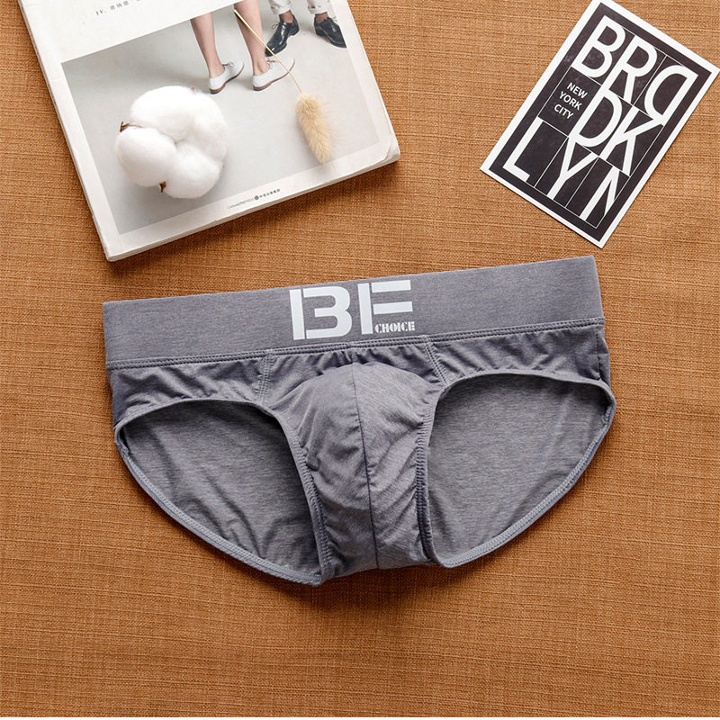 Men's triangle underpanties nylon ice wire underwear antibacterial low waist sex and sweat and comfortable BE3 - M268