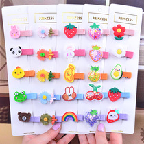 Children hairclip little girl princess hair accessories girls infants do not hurt hair BB clip card broken hair baby clip headgear