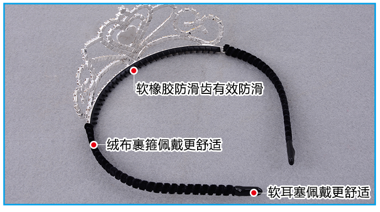 Phụ kiện công chúa Aisha đông lạnh Bộ năm mới Găng tay Wand Crown Tóc giả Phụ kiện tóc Sophie dây buộc tóc đẹp