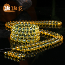 Plate No. 6 Natural Amber Pendant Mexican Blue Amber Bracelet Multi-circle 108 Dominican Bracelet Pendant