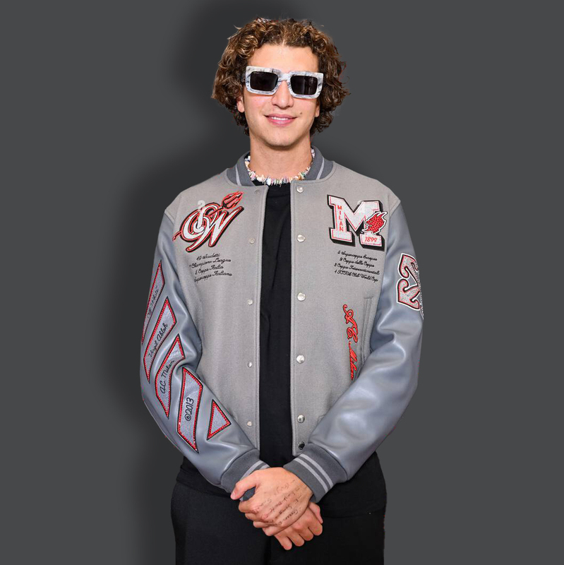 European and American Style Retro Varsity Heavy-Duty High-Quality Embroidered Baseball Jacket Fashionable Loose-Fitting Men's Outerwear