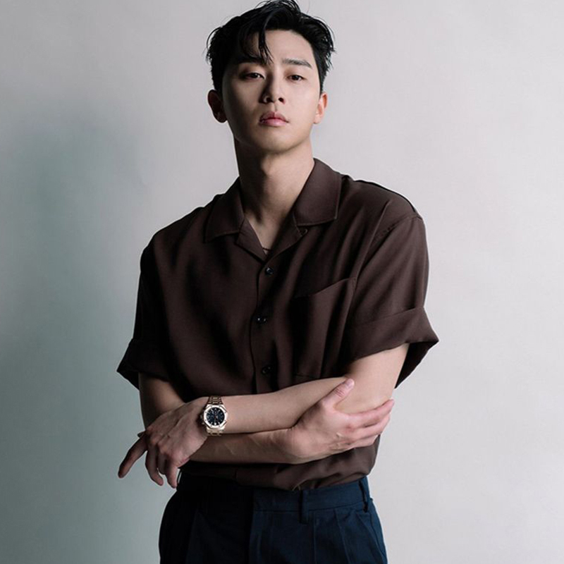 2026 Summer Celebrity Style Simple Cuban Collar Drapey Breathable Loose Half-Sleeve Melard Shirt for Men