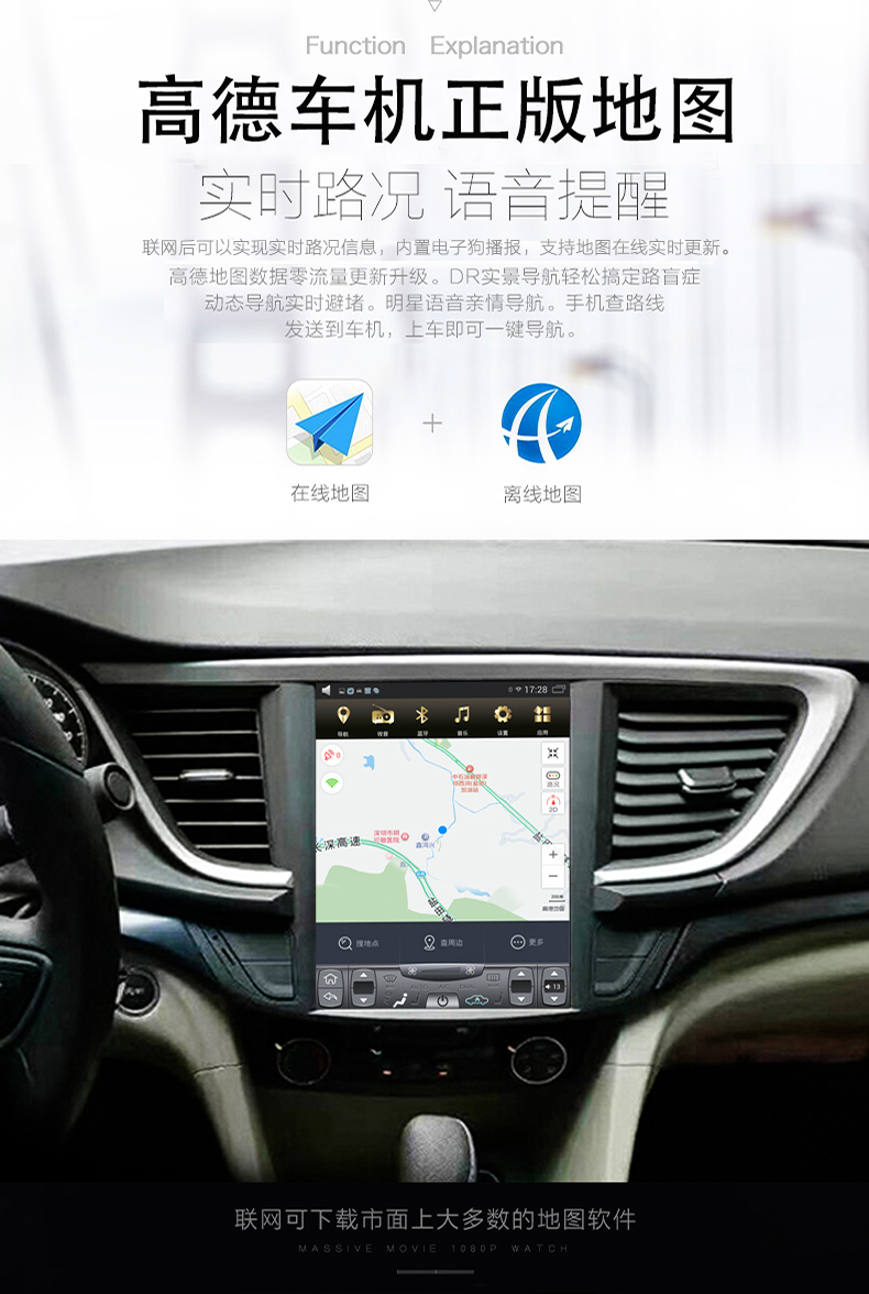 Buick 09/11/12/13/14 LaCrosse mới và cũ điều khiển máy ảnh đảo ngược màn hình lớn - GPS Navigator và các bộ phận định vị xe ô tô