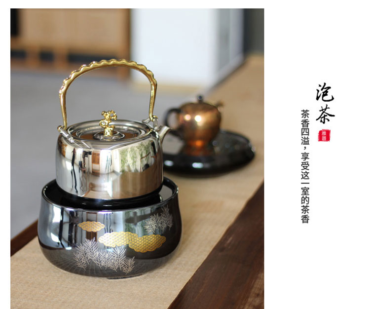 Đài Loan Long Yinzhai bếp gốm sứ bếp câm nhà không câm bức xạ nhỏ không chọn nồi đun nước trà đun sôi - Bếp điện bếp từ công nghiệp đôi