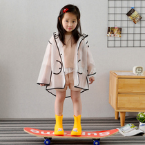 Childrens raincoat girls kindergarten baby raincoat children 1-3 years old 2-6 transparent poncho children Princess cute