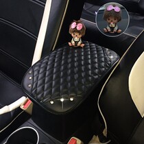 Diamond Montage armrest pad cute rhinestone hand cover cartoon car interior supplies armrest box pad for Lady