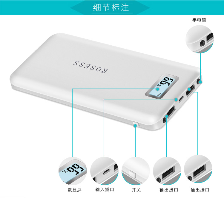 Điện thoại di động vạn năng sạc nhanh sạc kho báu 20000m mA dung lượng lớn oppo Huawei Apple di động mỏng di động