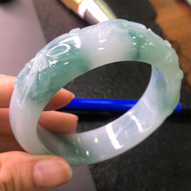 Daily 22 oclock daily hairy embryo bracelet custom live Burmese natural jade ice seed bracelet main circle noble concubine bracelet female bamboo