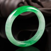 Yongde Xiangzhong Myanmar live broadcast of natural A goods jade bracelet female ice type dress jade bracelet plate wool embryo