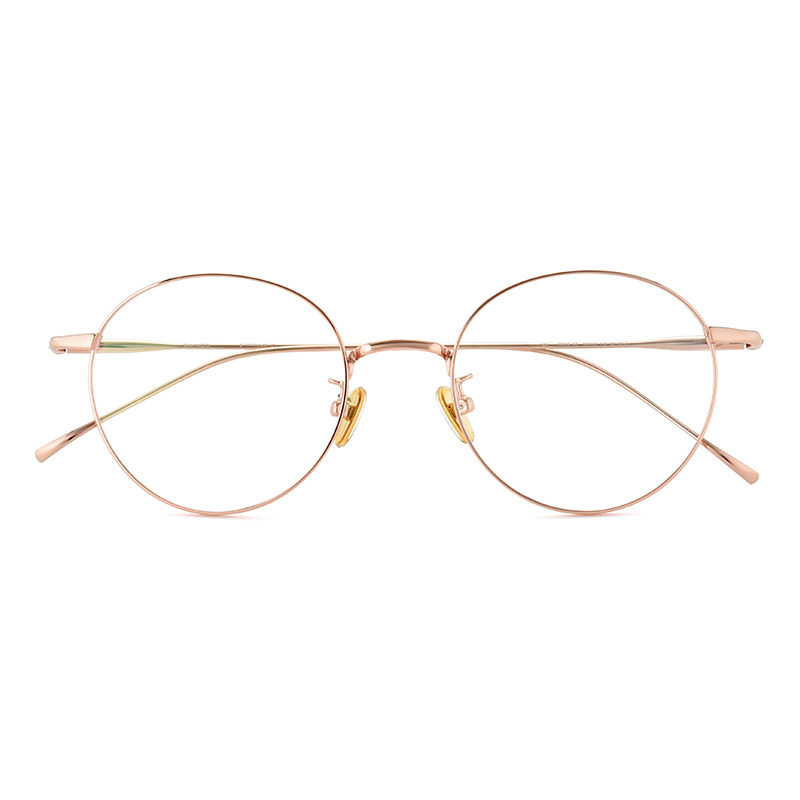 Fa luxe ultra light myopic pure titanium glasses frame men and women Korean edition retro artistic circle without makeup web celebrity Phnom Penh frame 36022