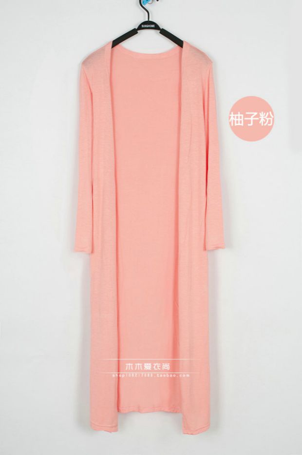 Mùa xuân và hè mới phiên bản Hàn Quốc của áo khoác dài tay mỏng modal cardigan nữ khăn choàng chống nắng quần áo điều hòa không khí áo sơ mi cỡ lớn áo len đôi