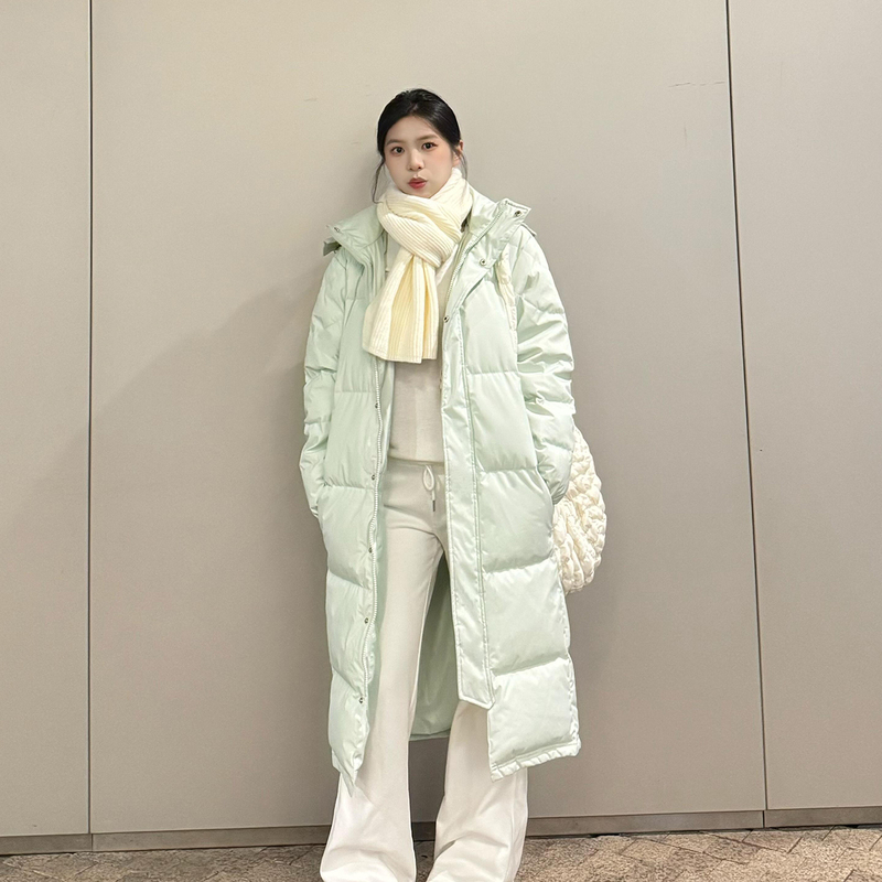 Long down Jacket for Men and Women from Zhongxi, 2026 Winter New Style, Thickened, Extra-Long, Over-The-Knee, Warm, Loose-Fitting Coat for Couples