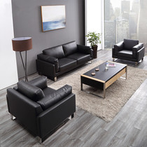 Beijing Office Brief Modern Fashion Talks A 23 Single Genuine Leather Guests Imitation Leather Sofa Tea Table Combinations