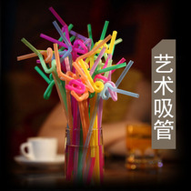 Milk Tea Straws Plastic Colored Straws Art Straws Cold Drinking Shop Straw Disposable Straws 100 Roots