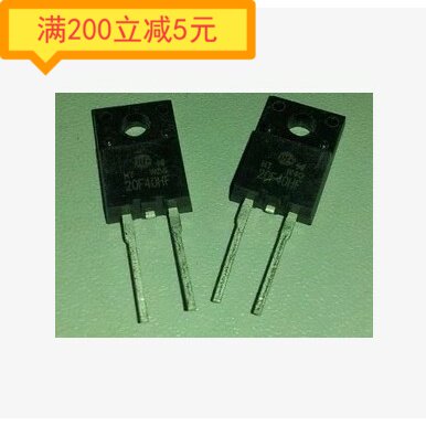 Electronic components 20F40HF fast recovery diode 20A 400V TO-220F two feet