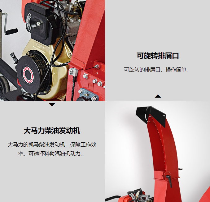 中绿破碎机 10cm鼓式粉碎机 科勒动力CH440-0021电启动粉碎机
