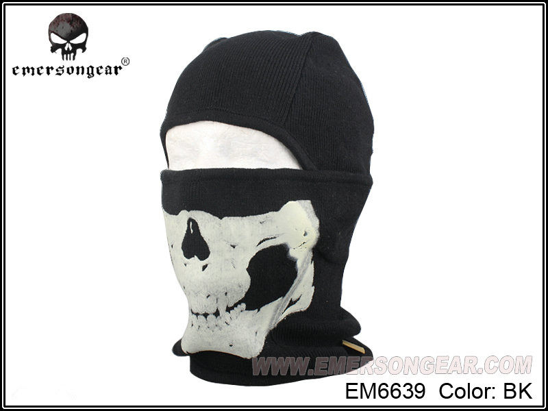 EMERSO Love Merson Tactical Version Wool Warm Headgear Outdoor Live-action CS Game Skull Mask Scarf-Taobao