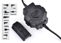Z Tac Wireless controls PTT US J Peers Jack Walkie-talkie Headphones launch key switch