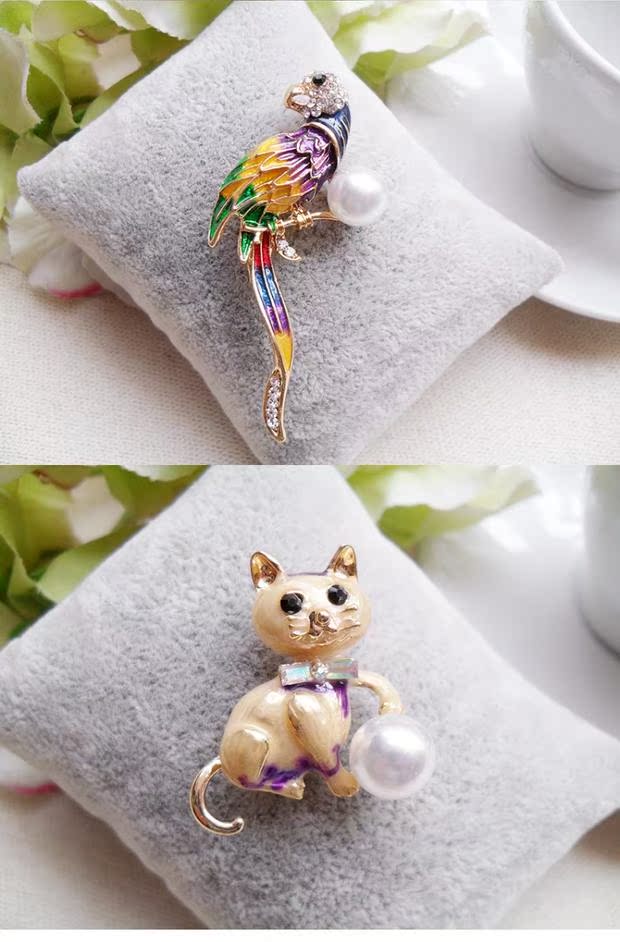 Châu Âu và Hoa Kỳ phức tạp cổ vật 珐 琅 hoa và chim khí quyển nuốt thiên nga áo trắng côn trùng áo sơ mi pin trâm cài huy hiệu cài áo sơ mi