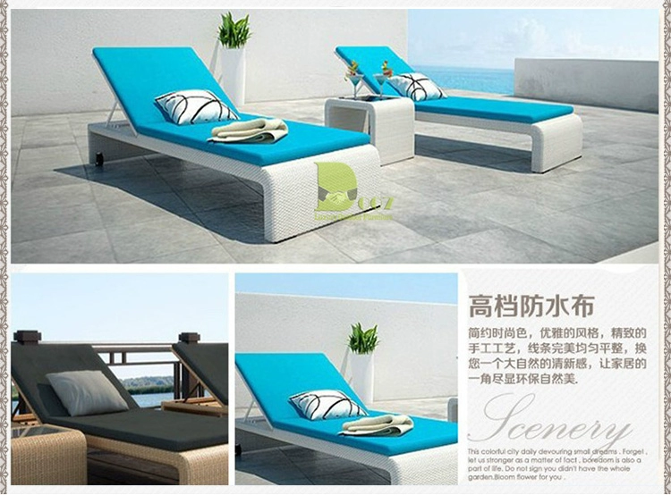 Ngoài trời Wicker Ghế Giường Giải trí Lounge Bãi biển Nội thất ngoài trời Vườn Ban công Sun Room Pool Hotel - Bàn ghế ngoài trời / sân ban ghe sat ngoai troi
