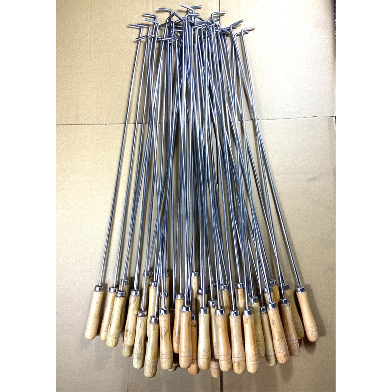 Hook for Stove, Fire Stick, Paper-Crafted Cane, Fire Hook, Long-Handled Fire Stick for Burning Paper, Household Stove