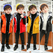 Childrens clothing new baby vest vest childrens thickened camouflage down jacket warm Korean version of the cartoon tide