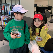 Childrens sweater foreign style long-sleeved T-shirt 2022 autumn new boys and girls cotton 5 fried street childrens clothing