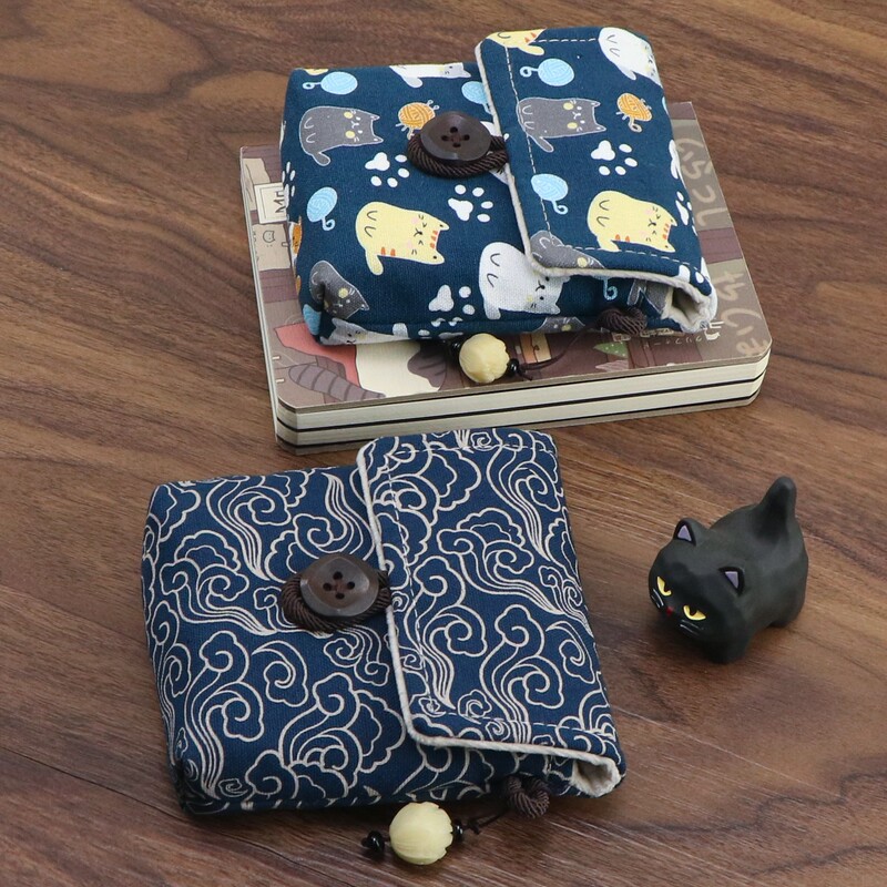 Chinese Style Suitable for Apple iPhone iPhone Duo Foldable Phone Retro Protective Case Storage Bag Dustproof Bag